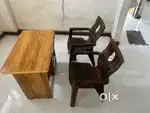 Computer Table with 2 Chairs  Perfect for Home & Office Use