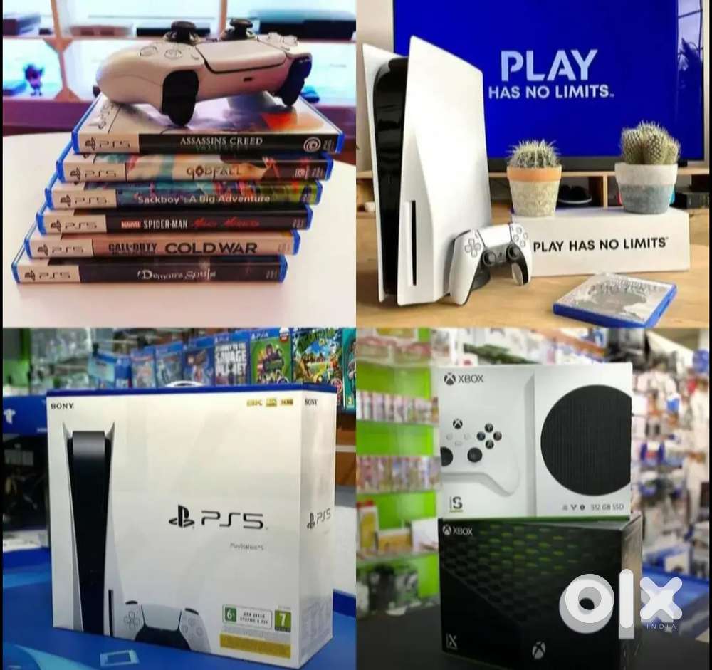 playstation and X box consoles with games bundle and warranty sale