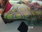 Bed without mattress