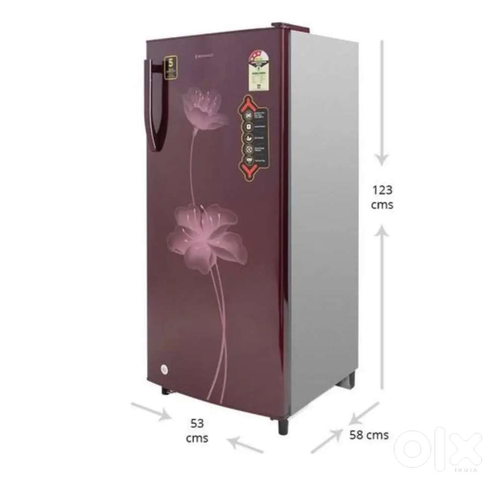 Reconnect 190 litres 3 Star Single Door Refrigerator, Maroon