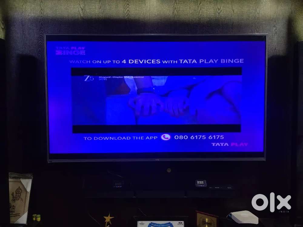 VU TV smart and Android TV 55 inches good condition