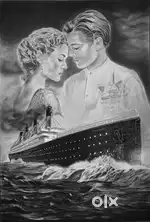Pencil Drawing of The Titanic