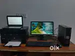 DESKTOP PC WITH HP PRINTER