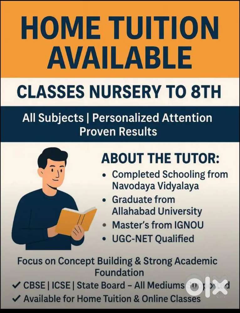 Home Tution And Creche Available