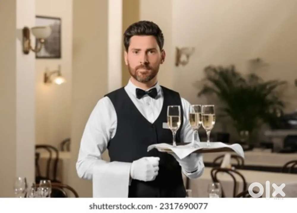 Requirement :- Waiter Steward Service Boy Helper Fresher Helper