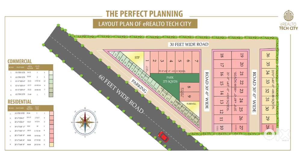 111 Gaj Residential Plot for Sale – Front & Back Open