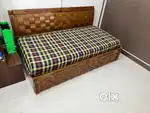 Sofa cum bed, teapoy, washing machine