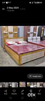 COMBO OFFER 6X5 BED AND 3 DOORS WARDROBE
