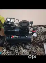 double piston mini air compressor with 3 liter storage