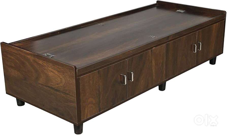 Single Bed/Diwan (Jungle Wood Finish , Brown)