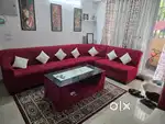 Sofa set for 30 thousand only with glass center table