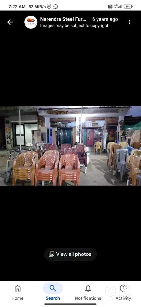 In shop of furniture