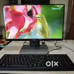 8th gen hp branded i3 desktop. 22 inch IPS led Dell , SSD attached.