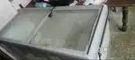 Glass top freezer 500l