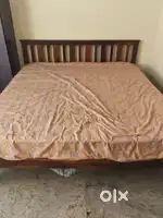 Sleep comp smart ortho pro king mattress&premium sheesham wood(pf) bed