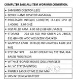 COMPUTER DESKTOP COMPLETE