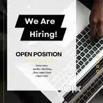 We're hiring warehouse and Data entry