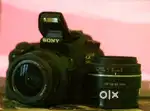 Sony Alpha 58 with accessories