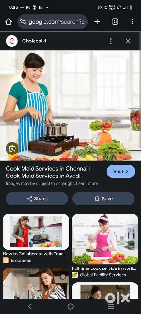 Cooking and cleaning