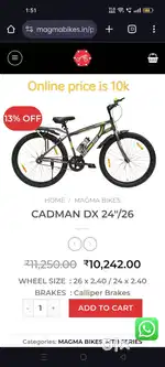 Magma Bicycle (old) for 7000rs