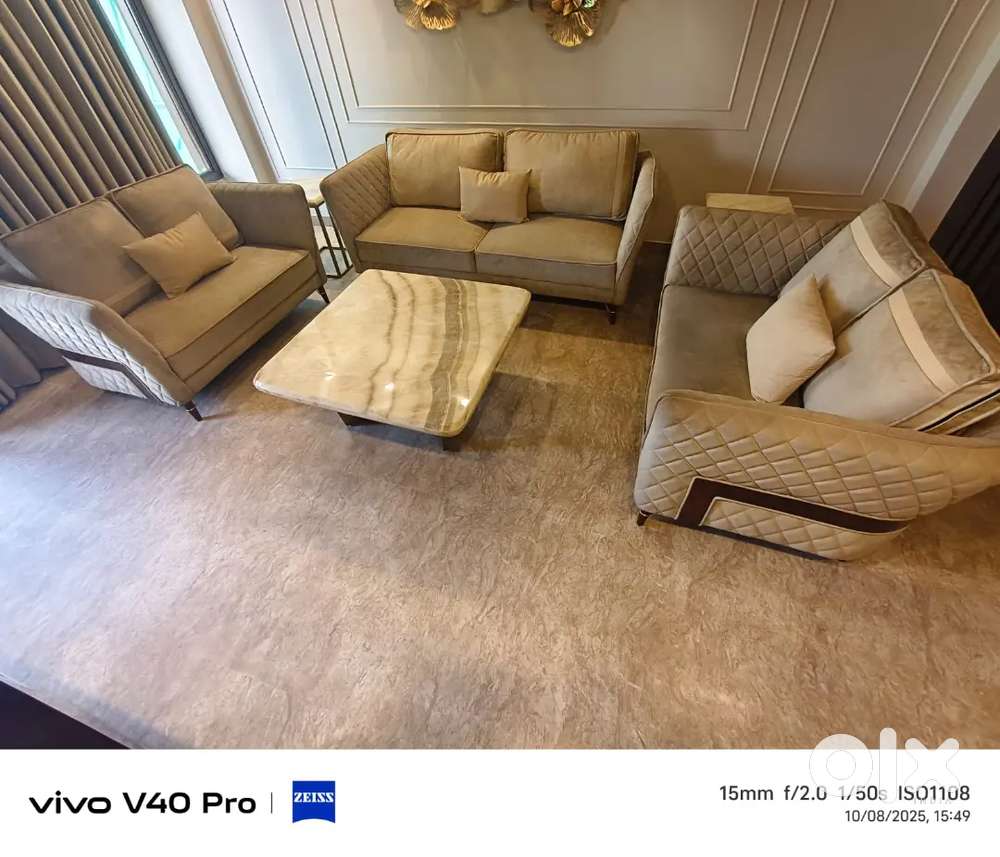 7 Seater Sofa with side table and centre table
