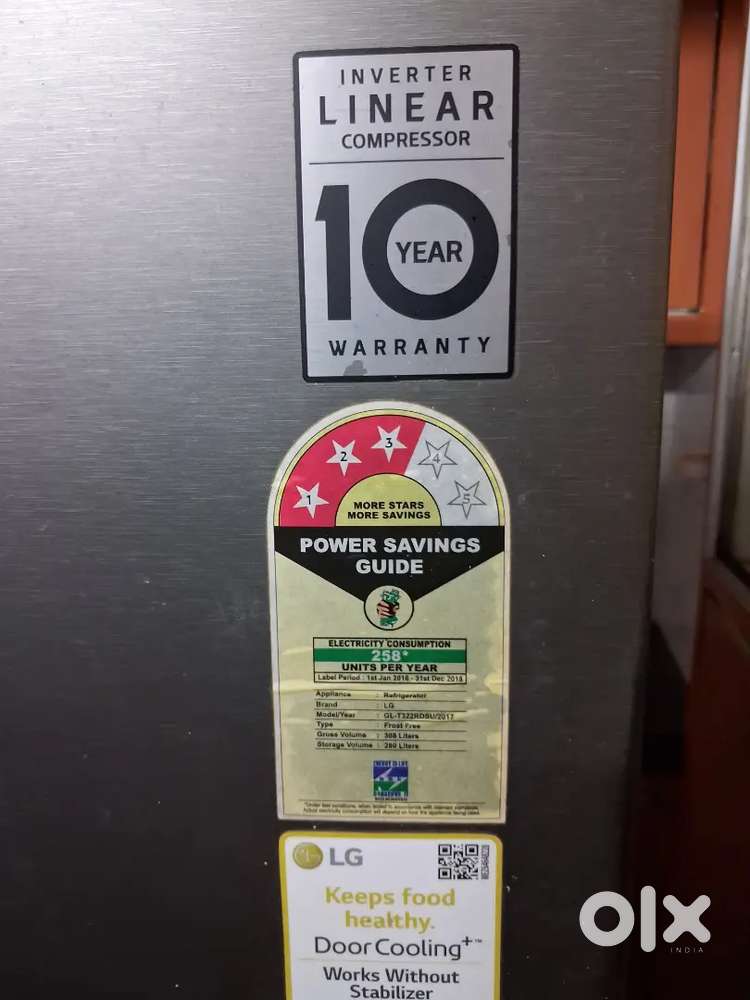 LG frost free Fridge 280 litres