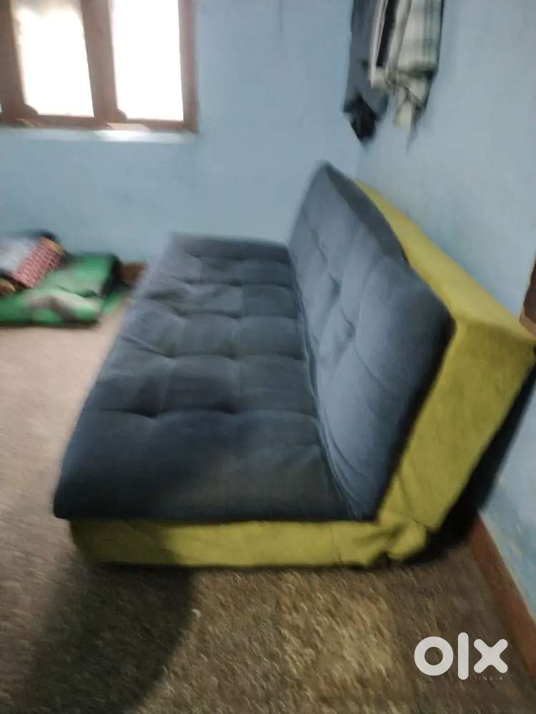 Bad and sofa.