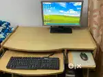 Dell desktop + mouse + keyboard + cpu+ ups+ computer table