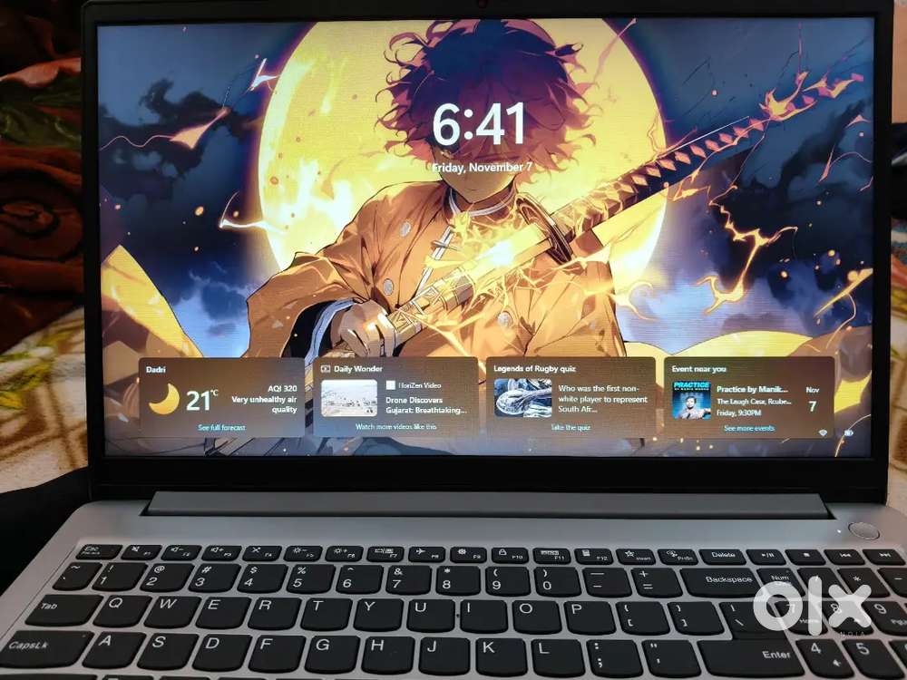 New laptop , one-month old , with box and original charger , warranty