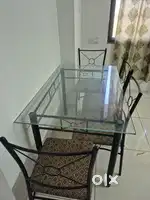 4 seater dining table and mini refrigerator @affordable price