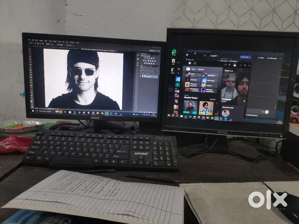 Pc Computer with 2 monitor!