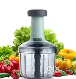 SHAYONAM Manual Hand Press Push Chopper with 5 Blades