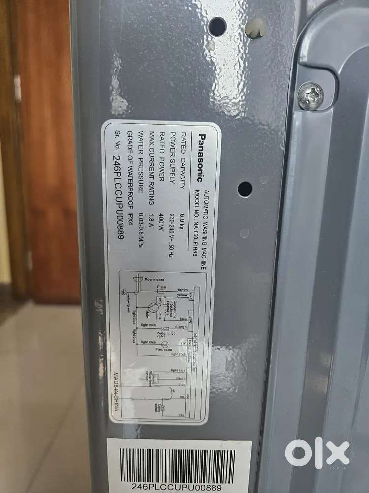 Panasonic 6Kg, 4 star Fully automatic, 3 months old
