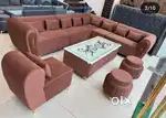 Sofa set with center table