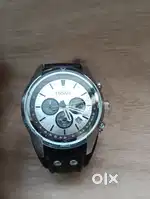 Fossil Cuff Chronograph White Dial Men's Watch-CH2565