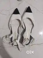 Chanel pearl slingback sandal