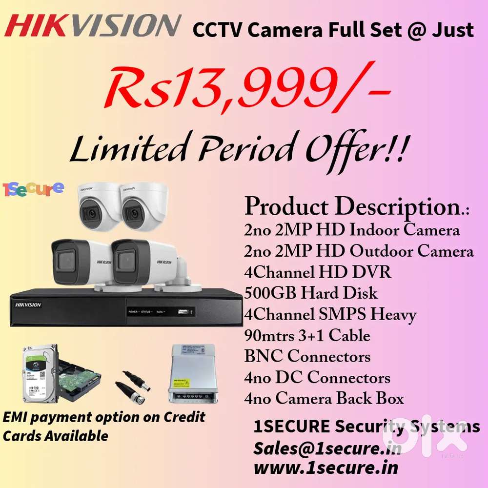 Hikvision CCTV Camera Full Set