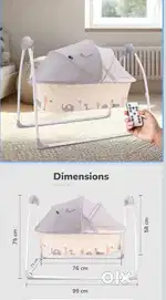 R for Rabbit Baby cradle automatic swing