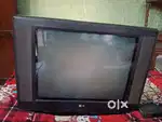 LG CRT TV WITH AIRTEL SETUP BOX working good condition