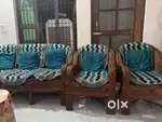 Bamboo cane sofa
