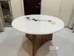 Marble top dining table set