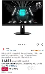 Msi G244F only 6 months old