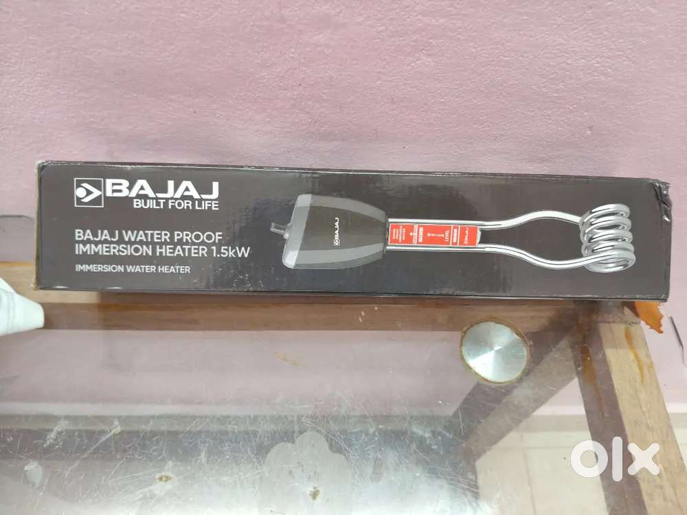 Bajaj 1.5kW Waterproof Immersion Heater – Like New, Only 15 Days Old