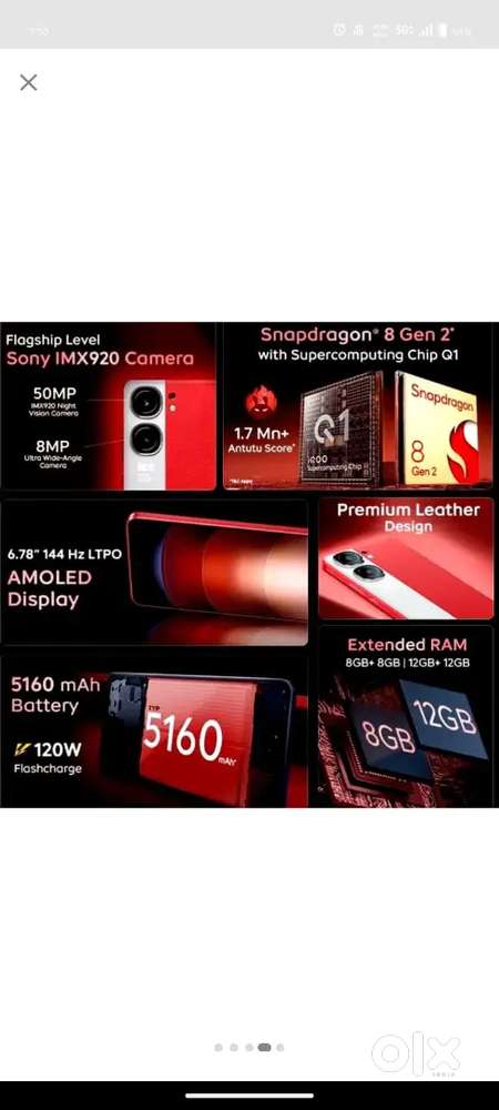 IQOO Neo 9 pro 8gb 256gb( SD 8 Gen2)