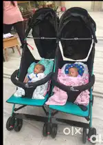 Twins pram for kids