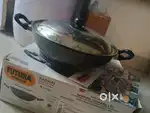 Hawkins 4 Ltr non stick kadhai with lid