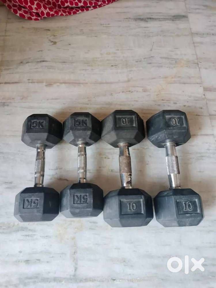 Brand new hex dumbbells for sale