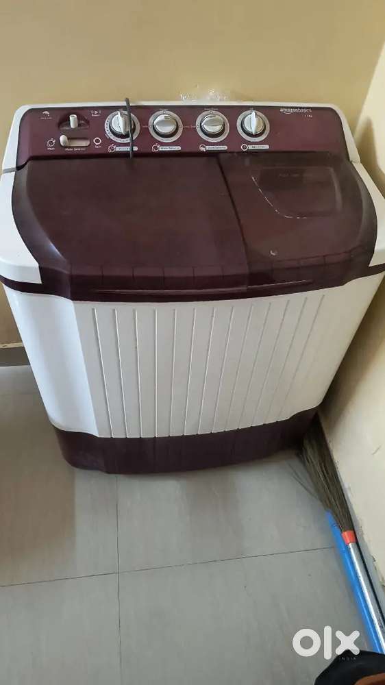Fridge and washing machine with chairs