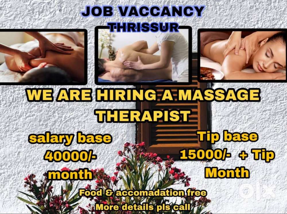 FEMALE MASSAGE THERAPIST JOB IN THRISSUR