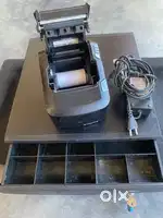 Cash drawer and receipt printer